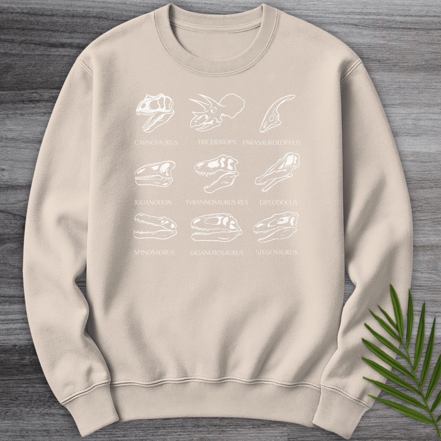 Sweatshirt Sand / S Skulls of the Mesozoic Crewneck