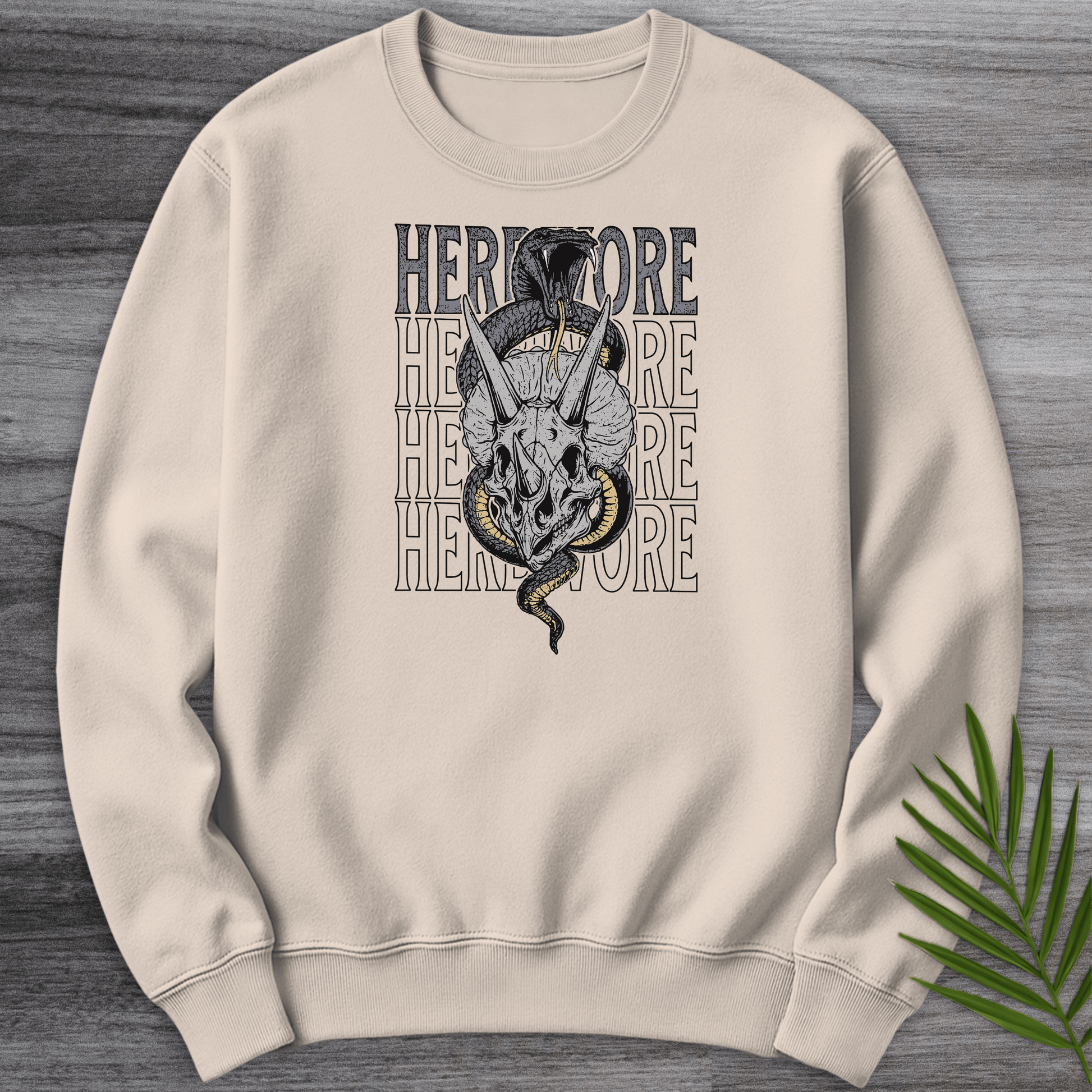 Sweatshirt Sand / S Snakes in a Herbivore Crewneck