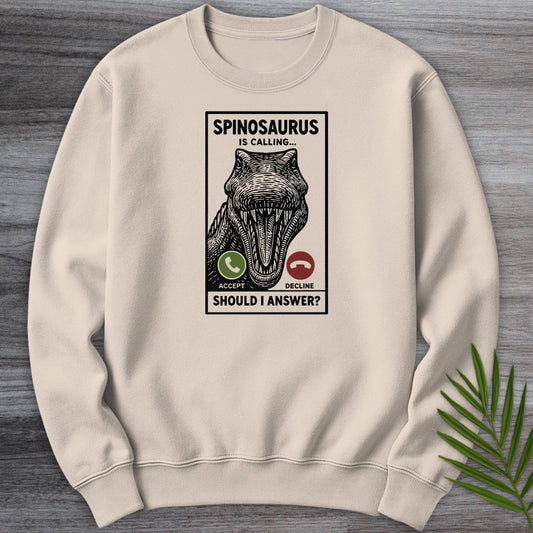 Sweatshirt Sand / S Spinosaurus is Calling Crewneck
