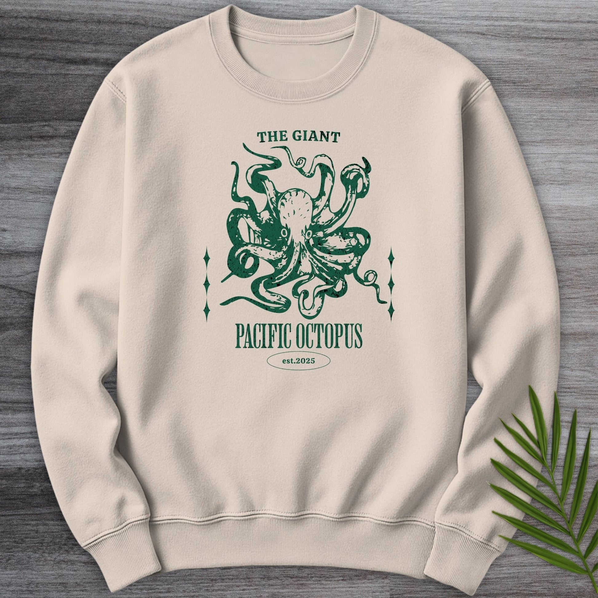 Sweatshirt Sand / S The Giant Pacific Octopus Crewneck