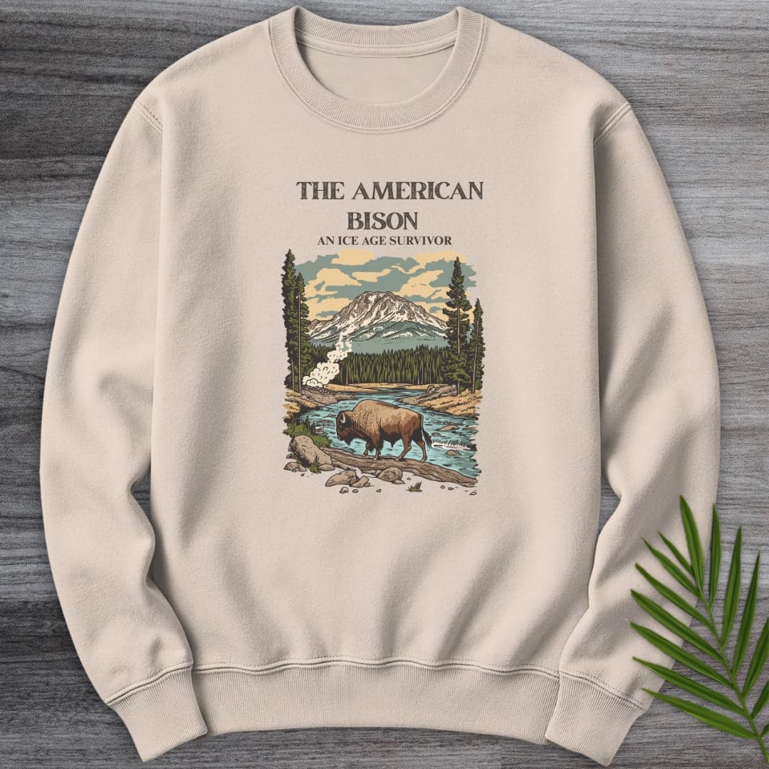 Sweatshirt Sand / S The Great American Bison Crewneck
