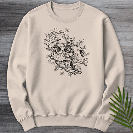 Sweatshirt Sand / S The Small Floral Protoceratops Crewneck