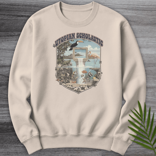 Sweatshirt Sand / S Utopian Scholastic Vintage Crewneck