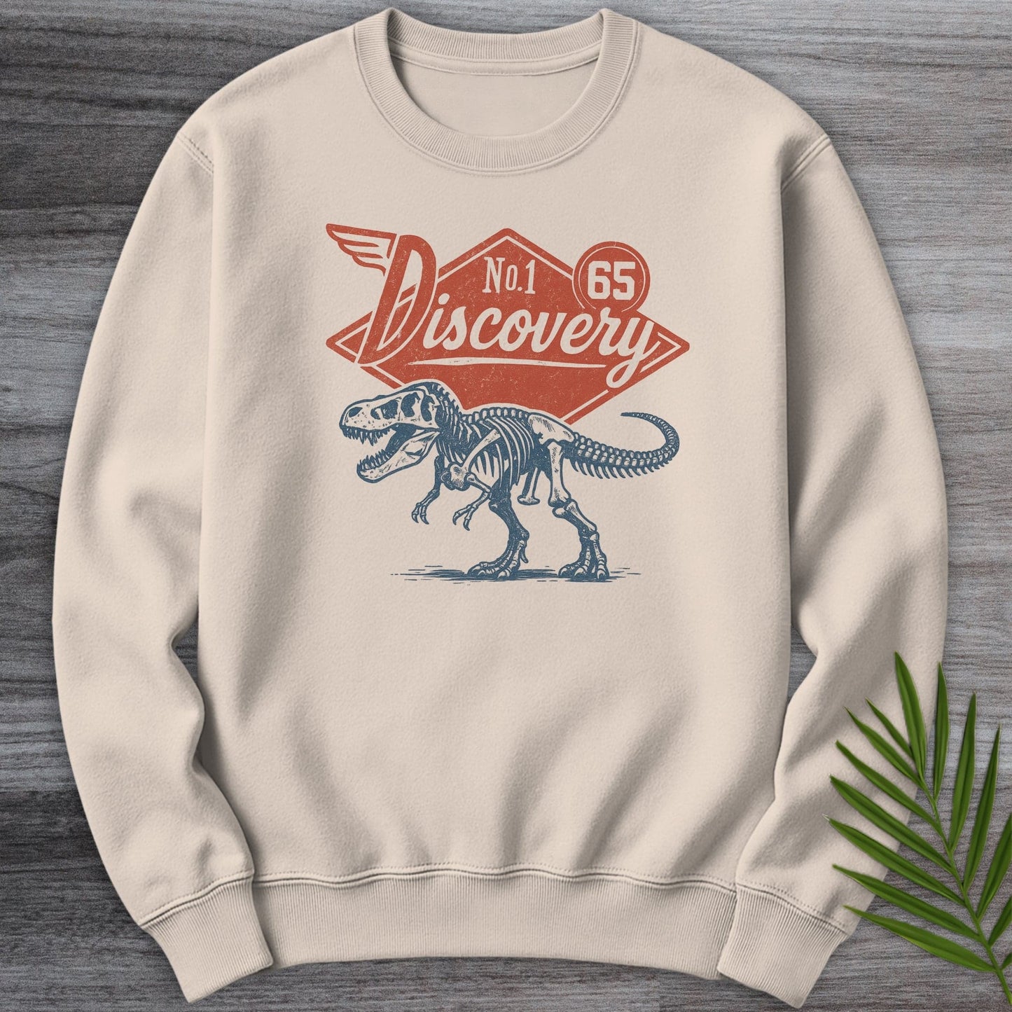 Sweatshirt Sand / S Vintage No.1 T-Rex Discovery Crewneck
