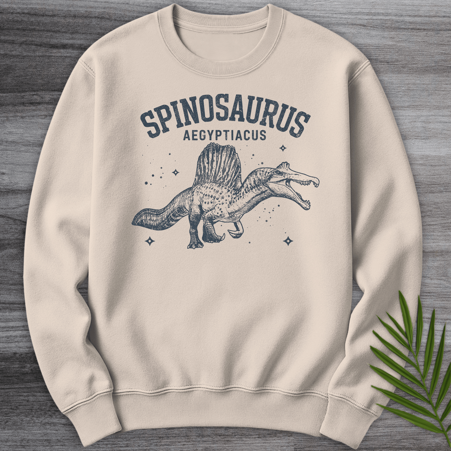 Sweatshirt Sand / S Vintage Spinosaurus Aegyptiacus Crewneck