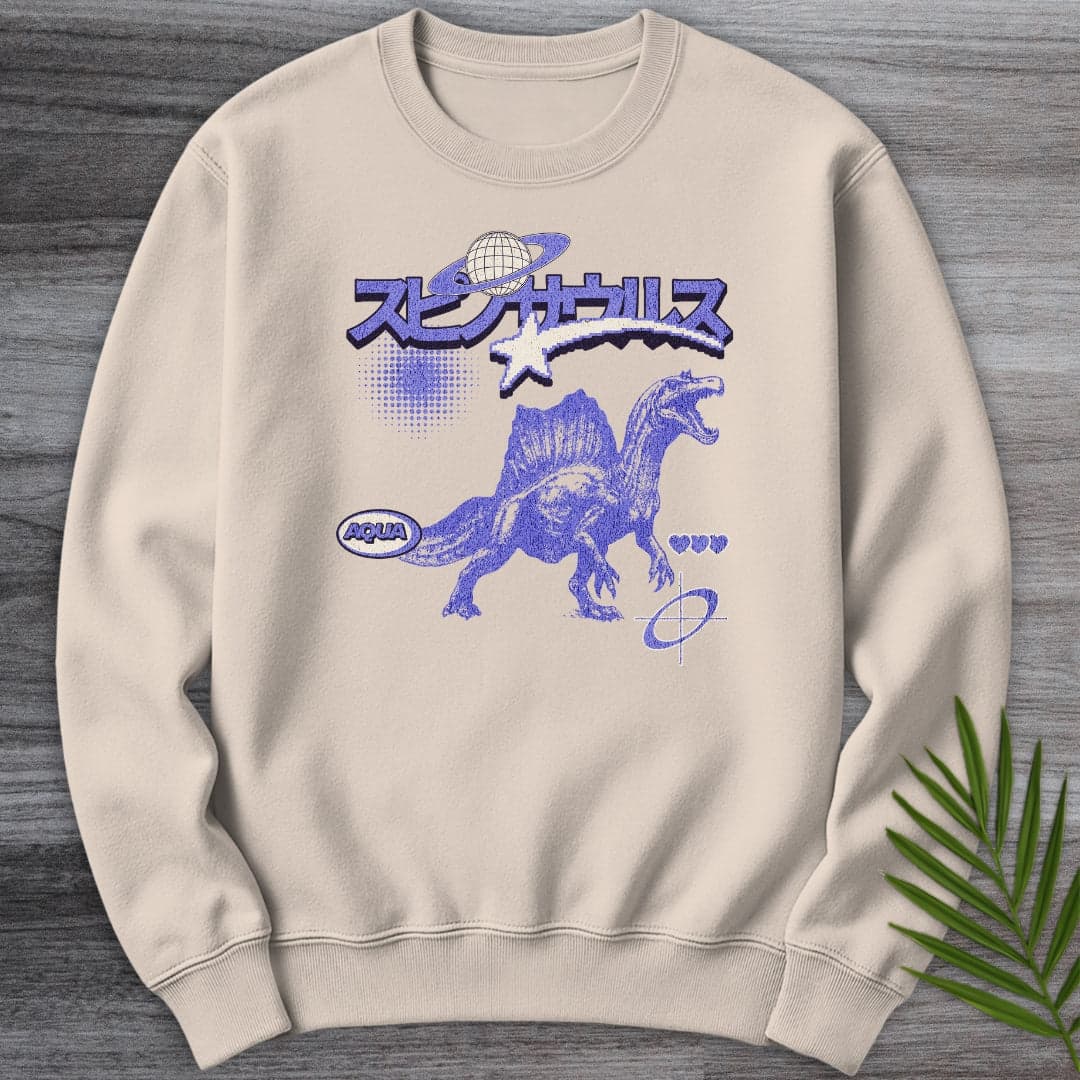 Sweatshirt Sand / S Vintage Y2K Japanese Spinosaurus Crewneck