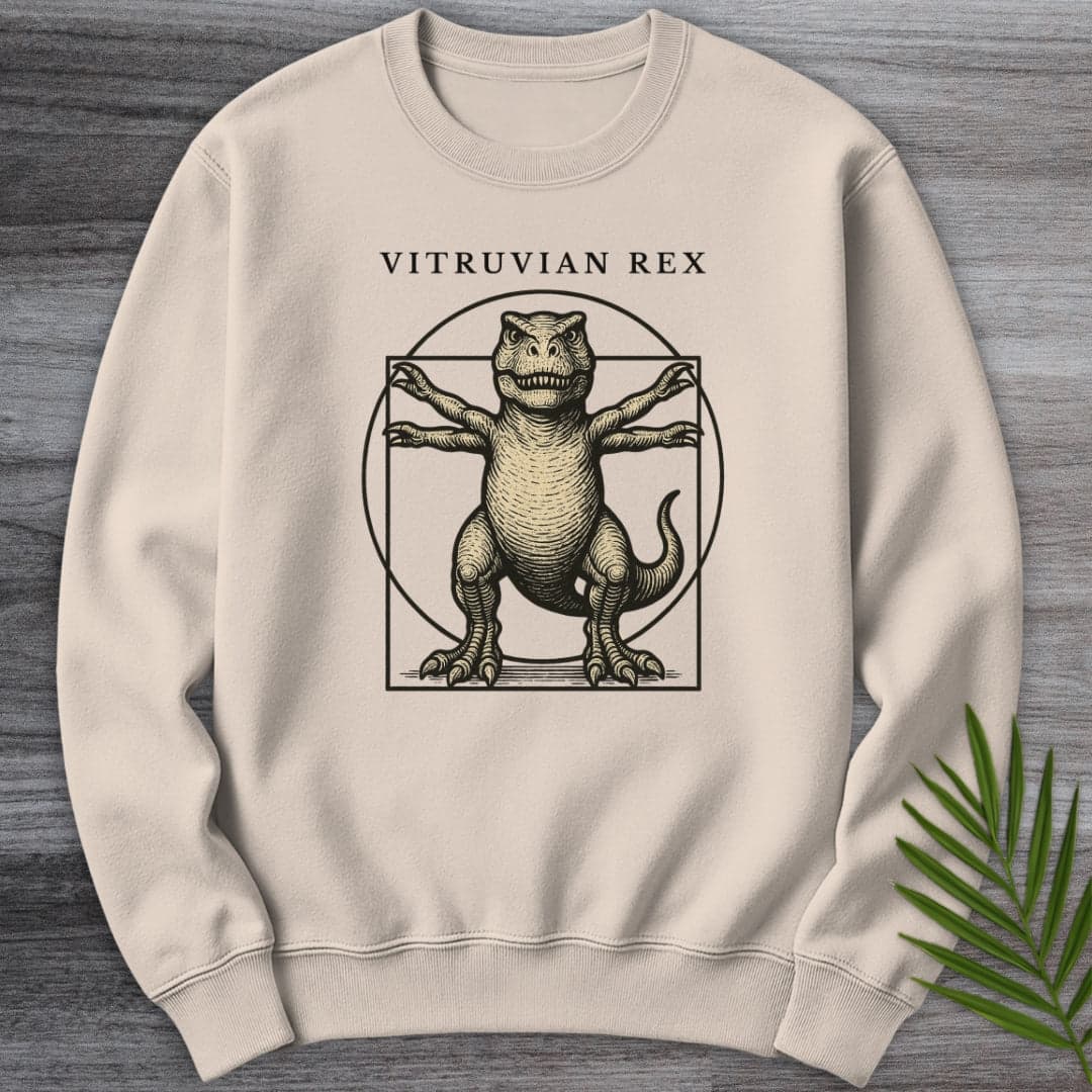 Sweatshirt Sand / S Vitruvian Rex Crewneck
