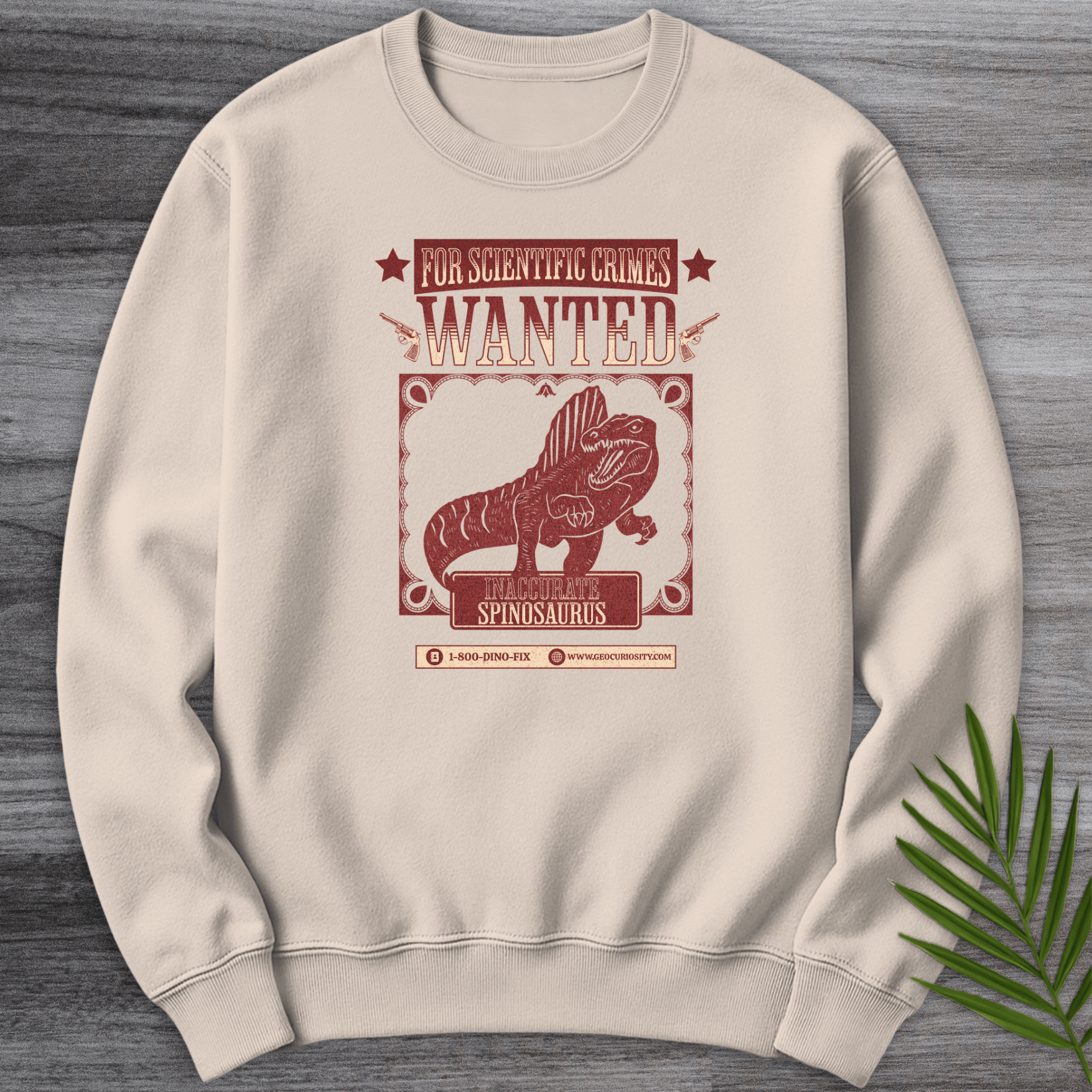 Sweatshirt Sand / S WANTED Inaccurate Spino Crewneck