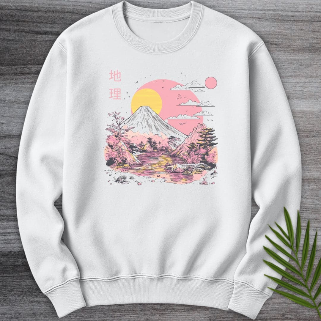 Sweatshirt White / S 1980's Geography Aesthetic Graphic Crewneck