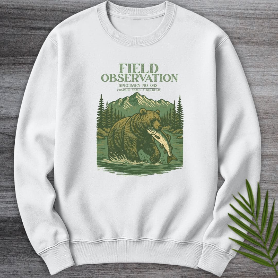 Sweatshirt White / S A Big Bear Observation Crewneck