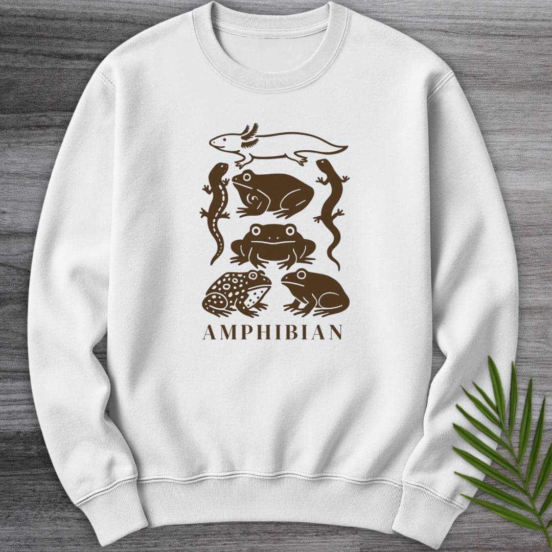 Sweatshirt White / S Amphibian Species Chart Crewneck