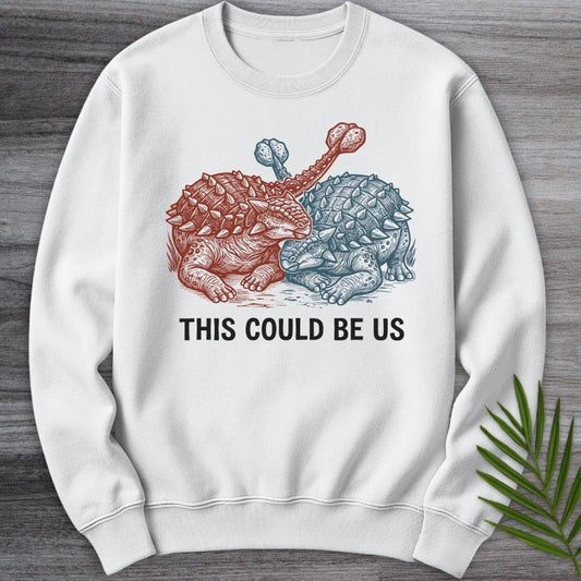 Sweatshirt White / S Ankylosaurus This Could Be Us Crewneck
