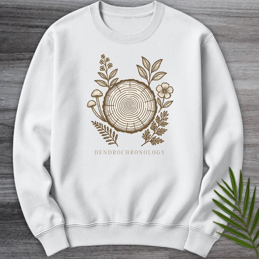 Sweatshirt White / S Dendrochronology Tree Ring Crewneck