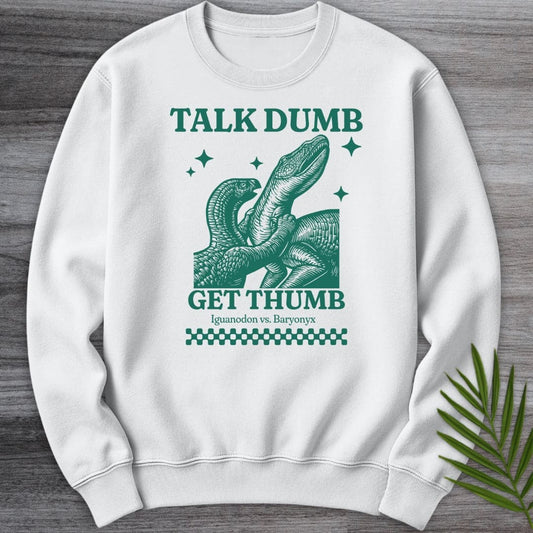Sweatshirt White / S Early Cretaceous Thumbs Crewneck