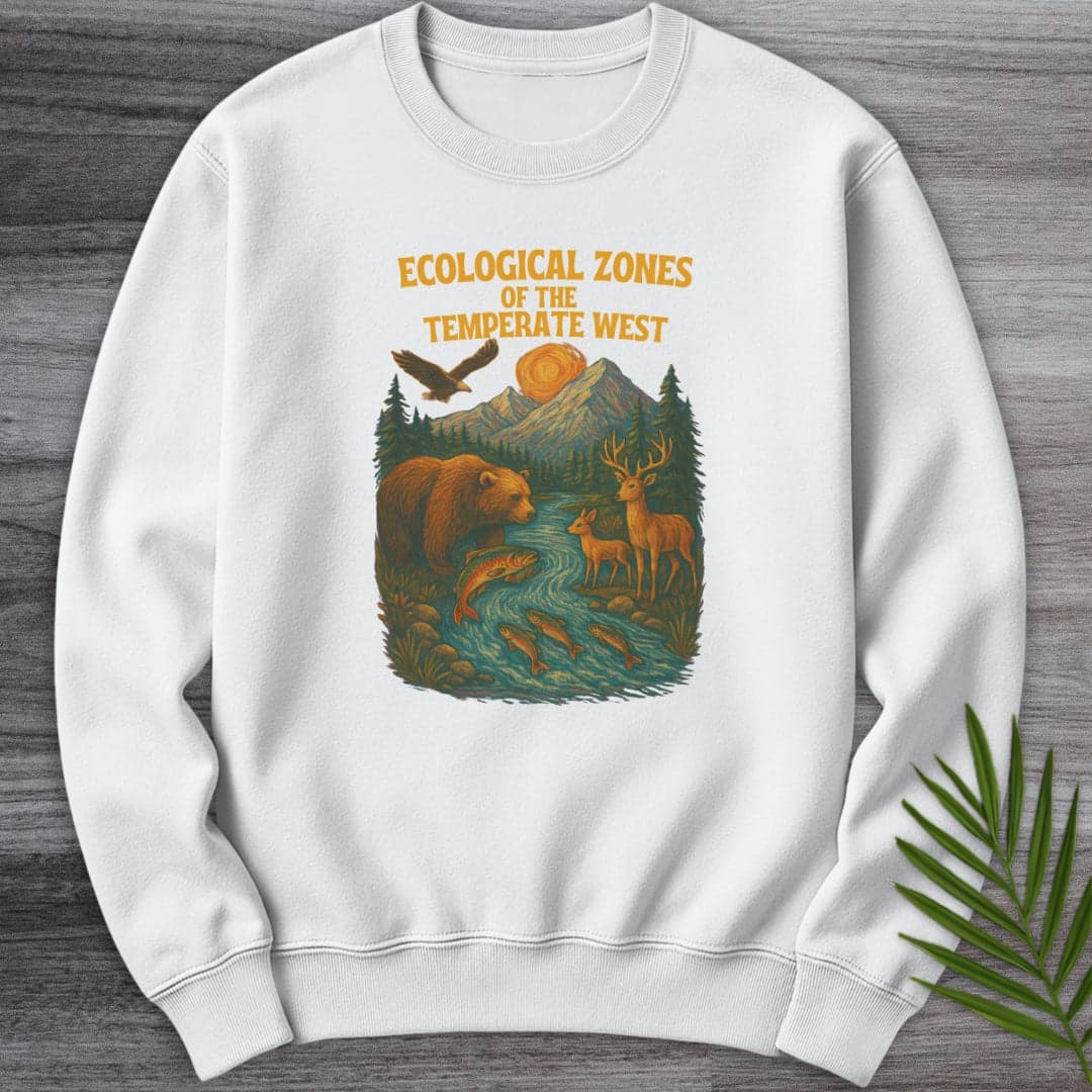 Sweatshirt White / S Ecological Zones of The West Crewneck
