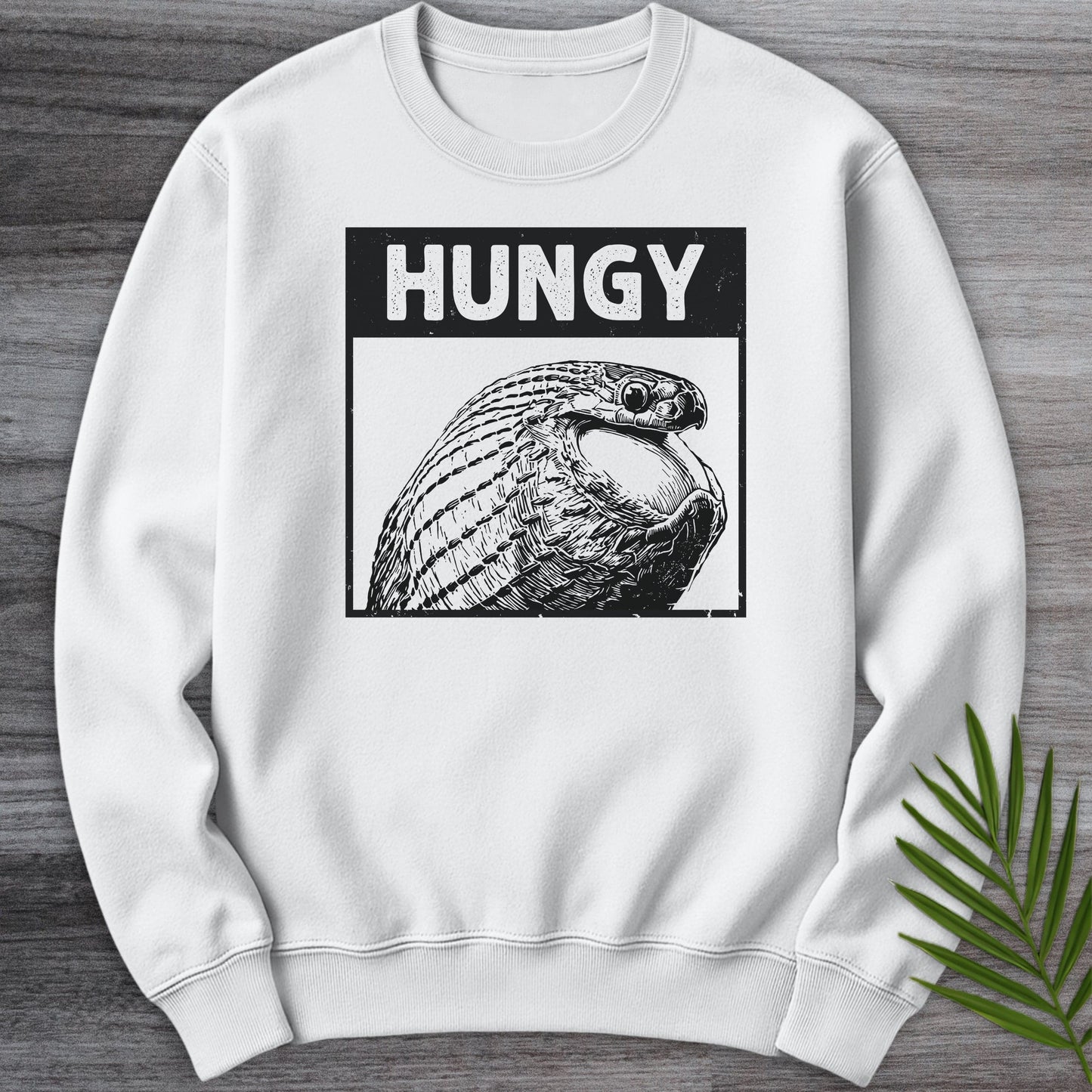 Sweatshirt White / S Hungy Crewneck