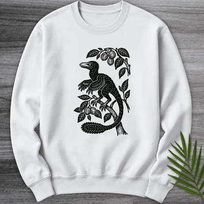 Sweatshirt White / S Microraptor Among Leaves Crewneck