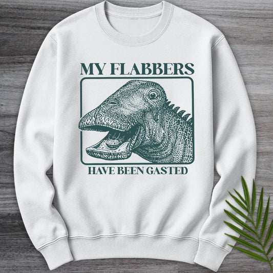 Sweatshirt White / S Nigersaurus is Flabbergasted Crewneck