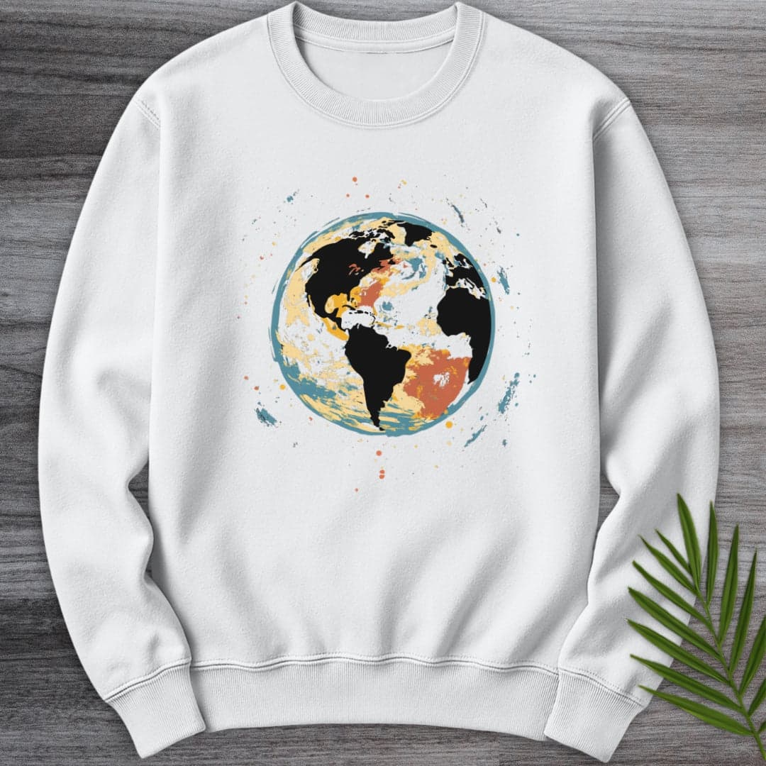 Sweatshirt White / S Painted Earth Graphic Crewneck