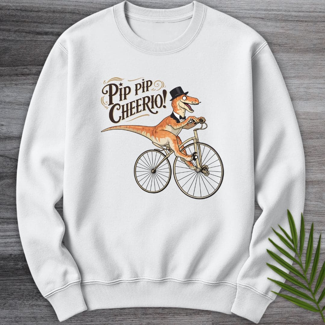 Sweatshirt White / S Pip Pip The Raptor Crewneck