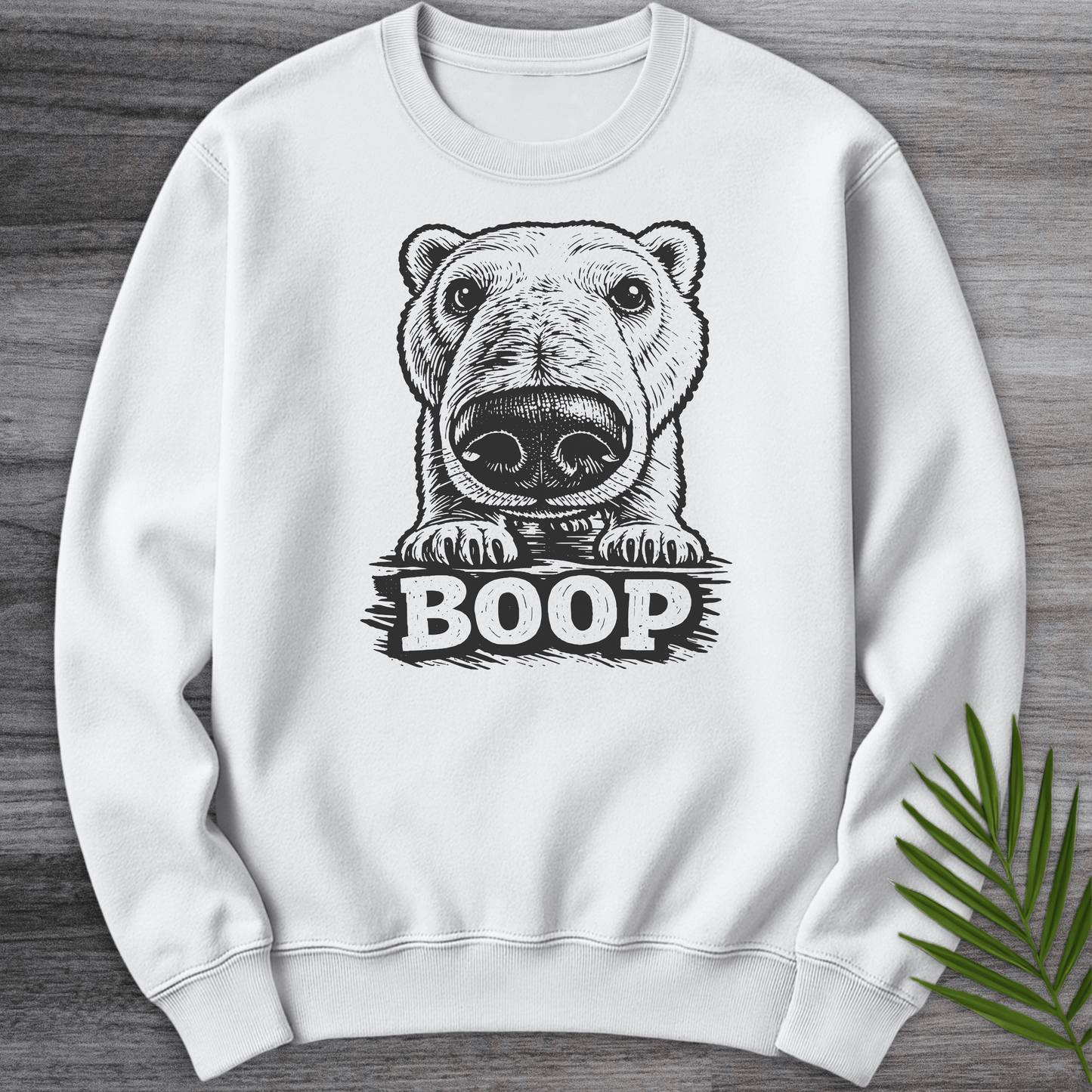 Sweatshirt White / S Polar Bear Boop Crewneck