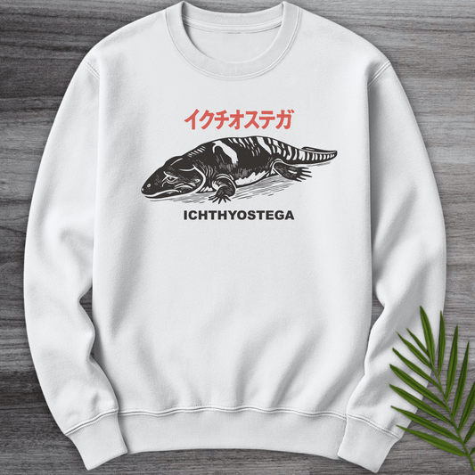 Sweatshirt White / S Sad Boi Ichthyostega Crewneck