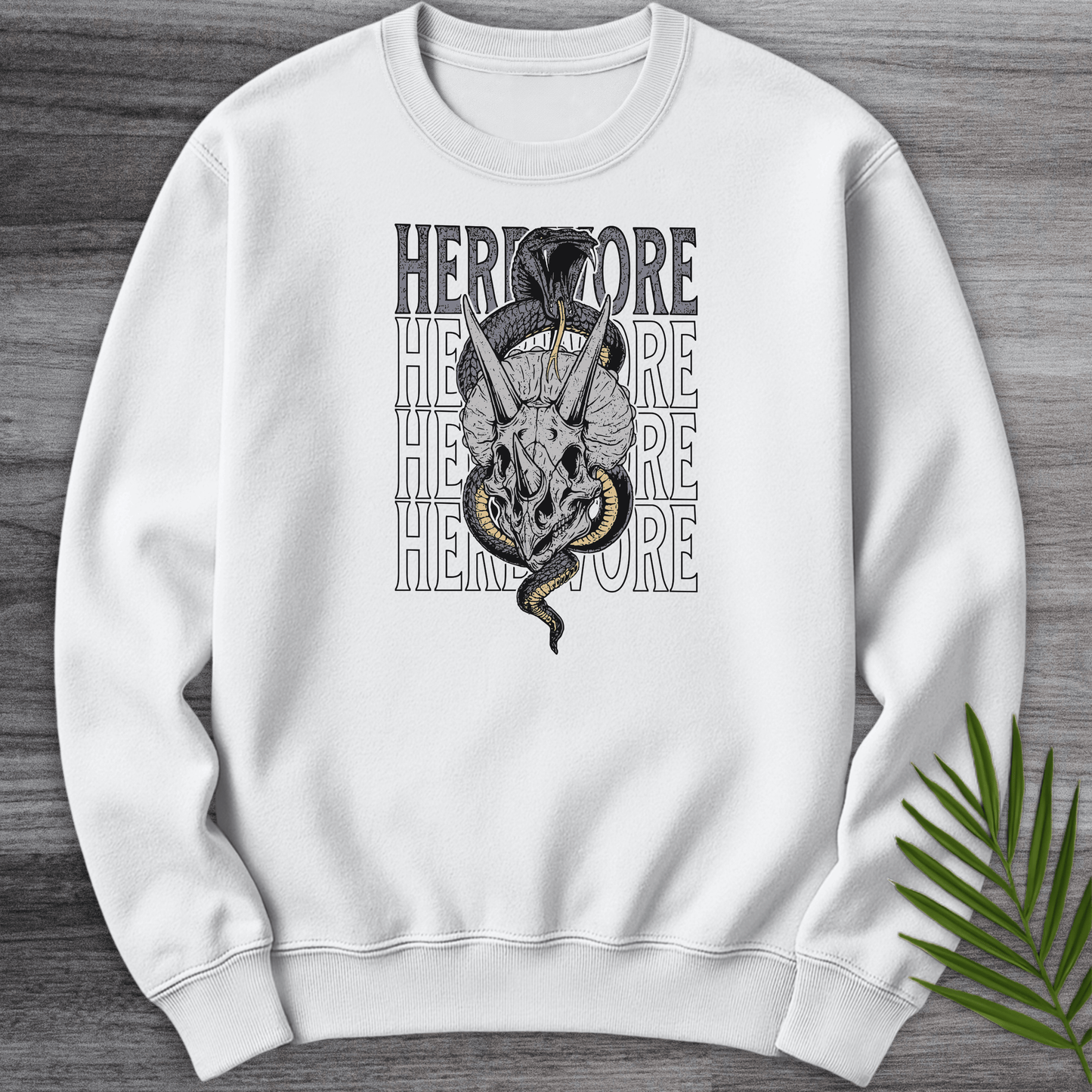 Sweatshirt White / S Snakes in a Herbivore Crewneck