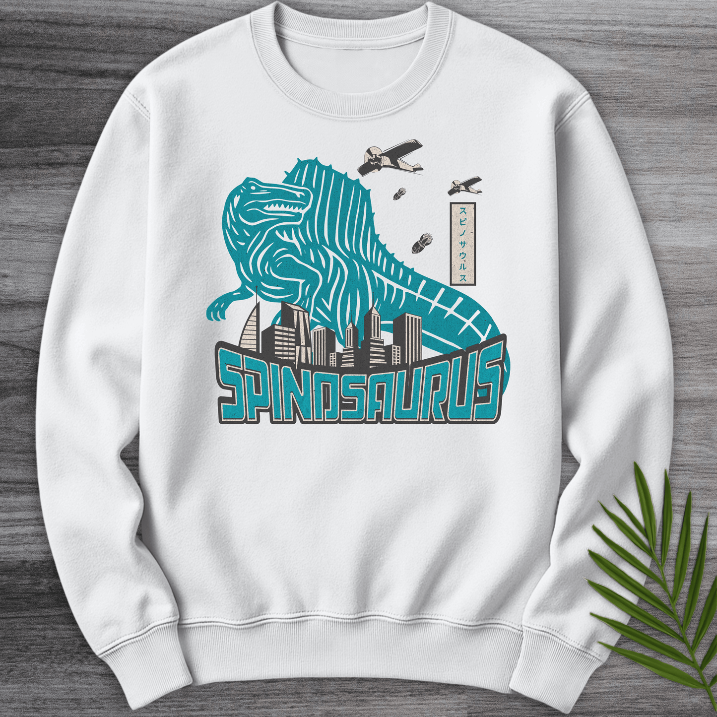 Sweatshirt White / S Spino Attack_Vintage Japanese Crewneck
