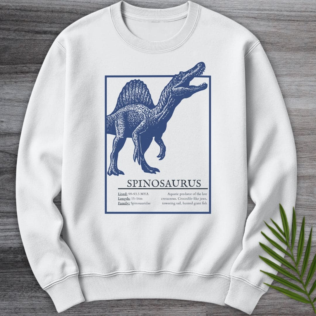 Sweatshirt White / S Spinosaurus Sail-Backed Hunter Crewneck