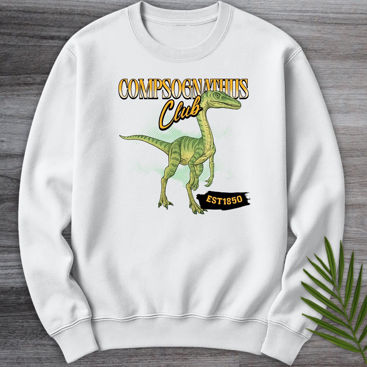 Sweatshirt White / S The Compsognathus Club Crewneck