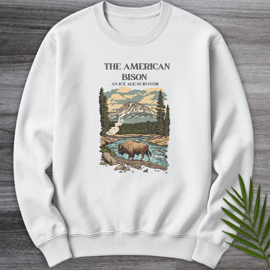 Sweatshirt White / S The Great American Bison Crewneck