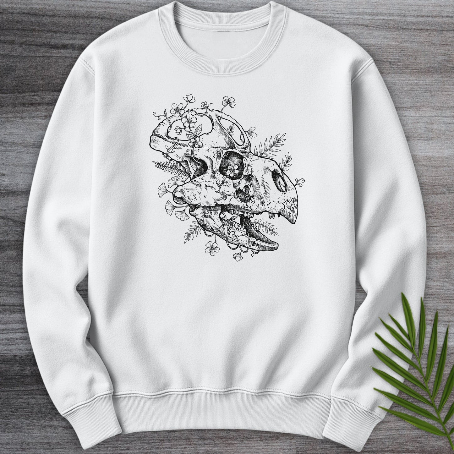 Sweatshirt White / S The Small Floral Protoceratops Crewneck