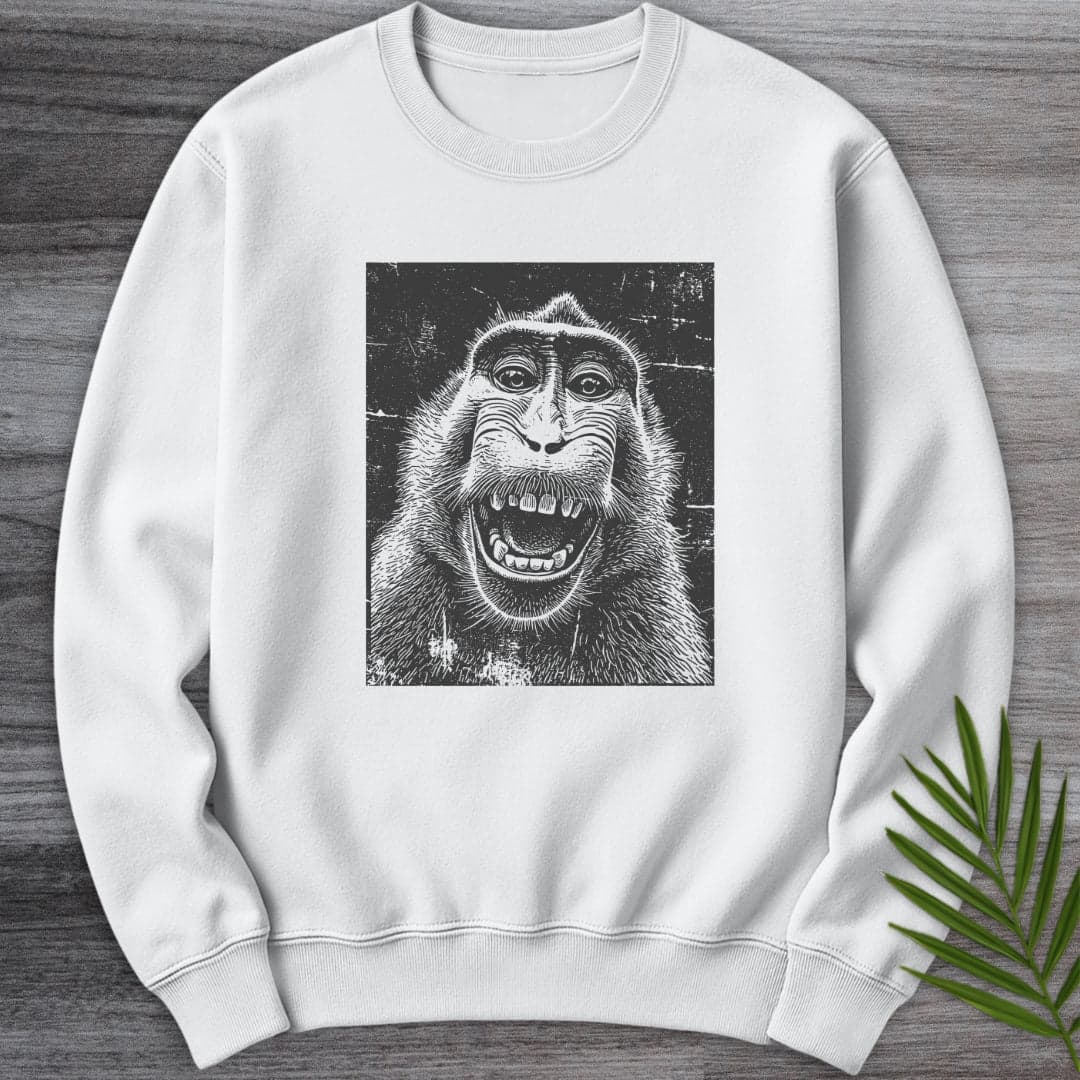 Sweatshirt White / S The Wakin Monkey Crewneck