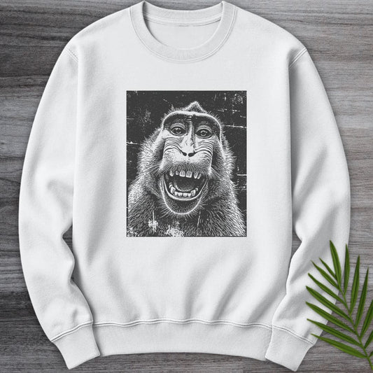 Sweatshirt White / S The Wakin Monkey Crewneck