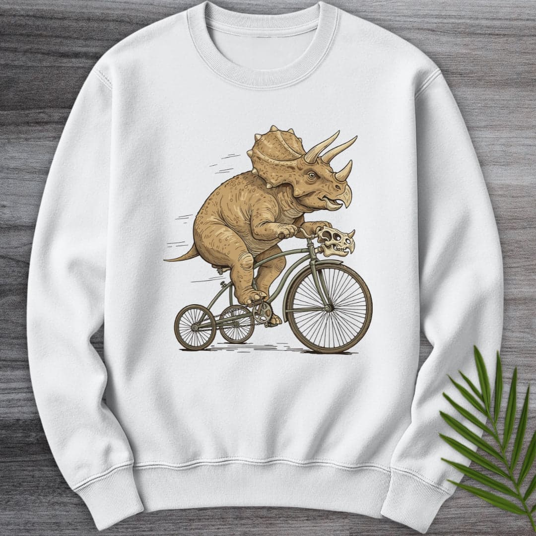 Sweatshirt White / S Triceratops Tricycle Crewneck