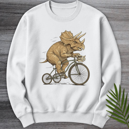 Sweatshirt White / S Triceratops Tricycle Crewneck