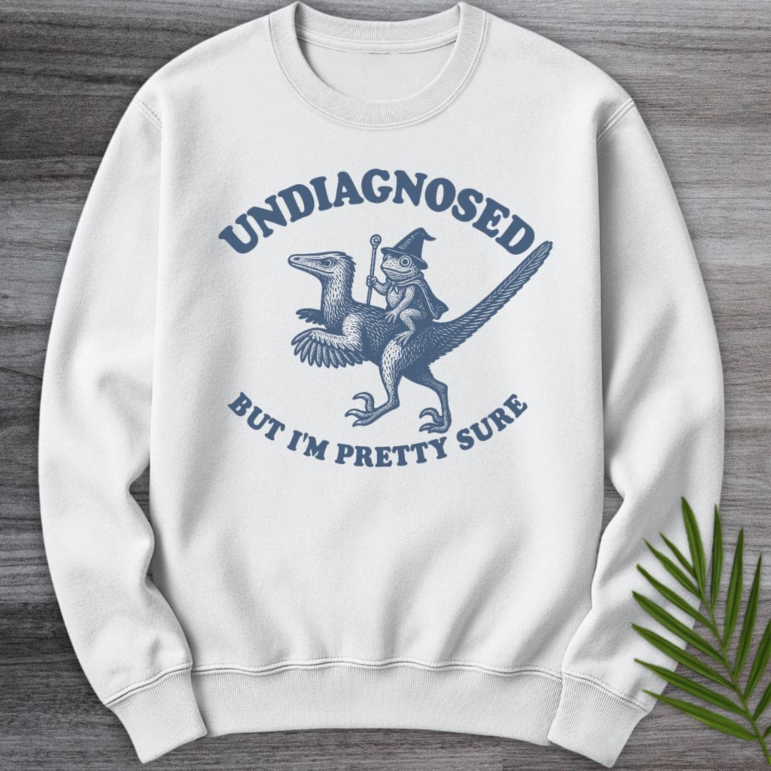 Sweatshirt White / S Undiagnosed Dino'tism Crewneck