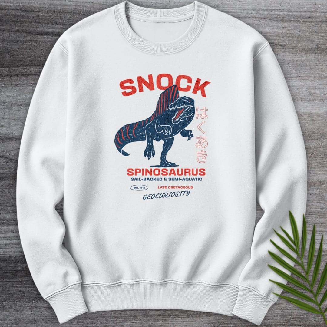 Sweatshirt White / S Vintage 1912 Spinosaurus Snock Crewneck