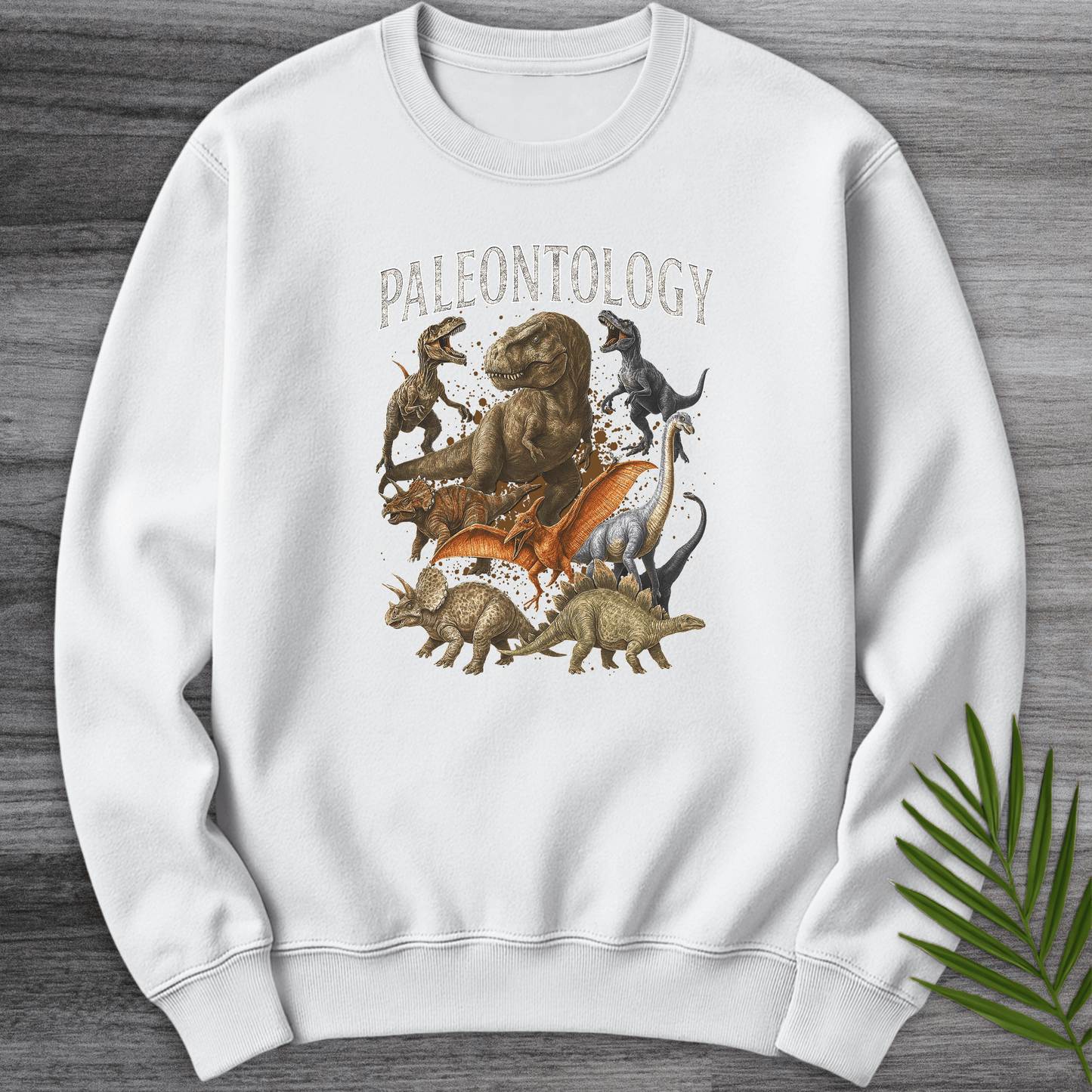 Sweatshirt White / S Vintage 90's Paleontology Collection Crewneck