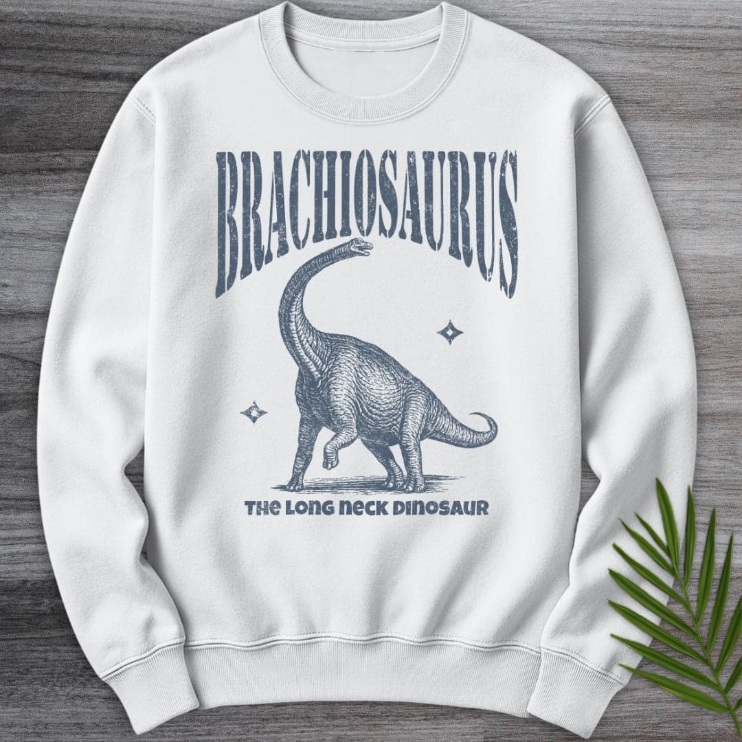 Sweatshirt White / S Vintage Brachiosaurus Crewneck