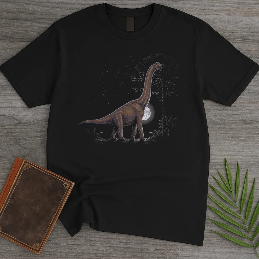 T-Shirt Black / M Midnight Snack Brachiosaurus T-Shirt