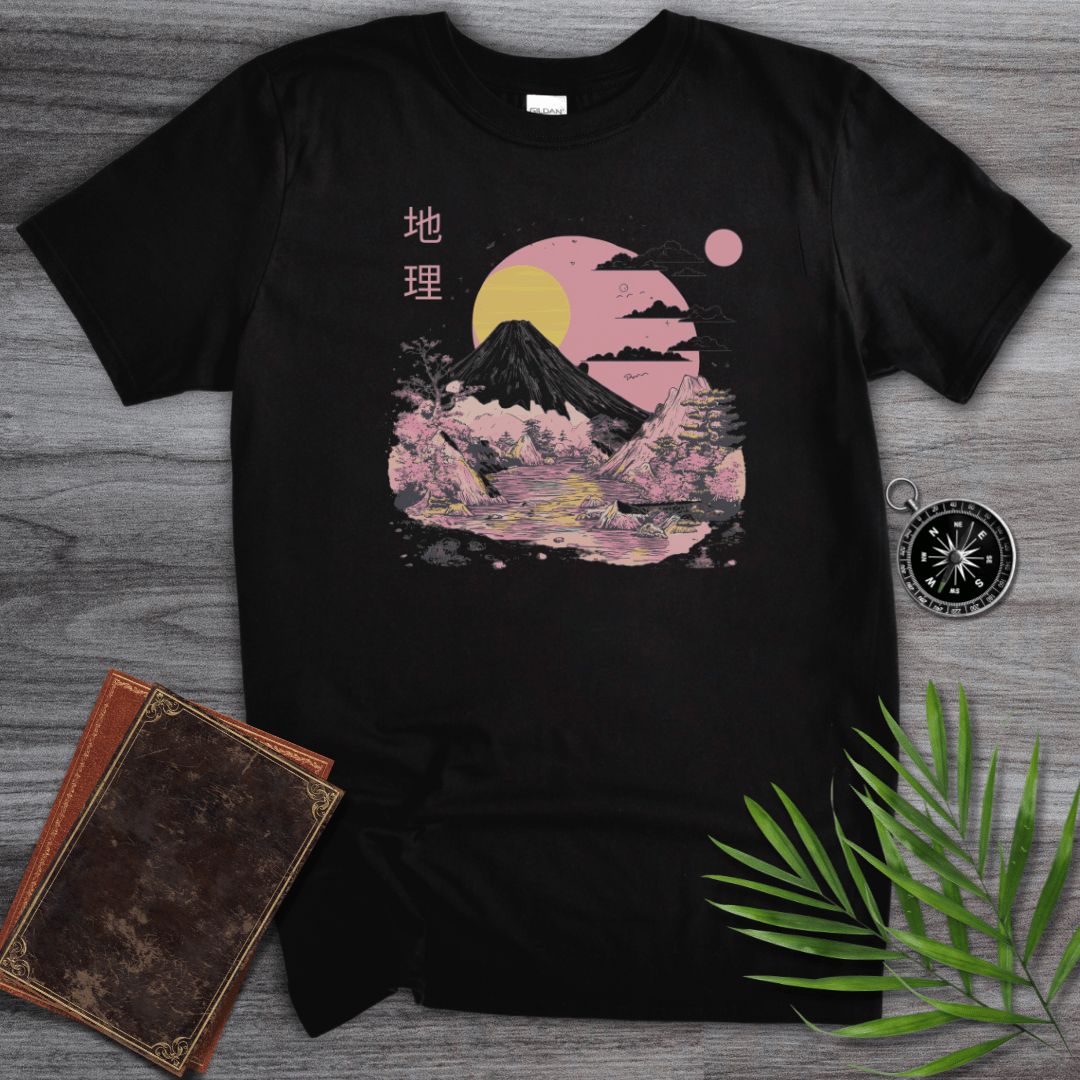 T-Shirt Black / S 1980's Geography Aesthetic Graphic T-Shirt