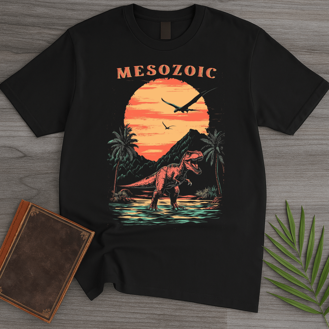 T-Shirt Black / S 1980's Vintage Mesozoic Rex T-Shirt