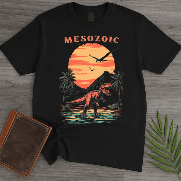 T-Shirt Black / S 1980's Vintage Mesozoic Rex T-Shirt