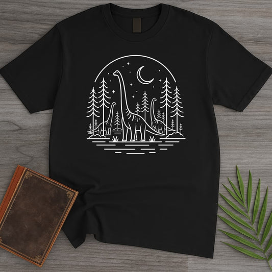 T-Shirt Black / S A Starry Long Neck Home T-Shirt