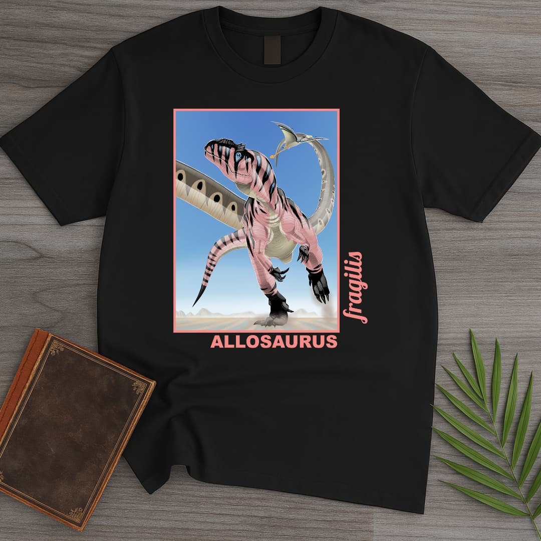T-Shirt Black / S Allosaurus - Desert Phantom Stripe T-Shirt