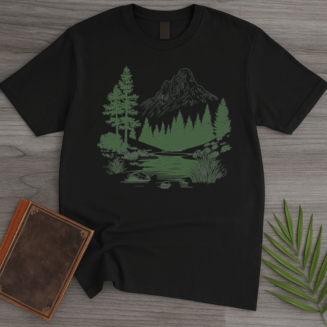 T-Shirt Black / S Alpine Wetland Forest T-Shirt