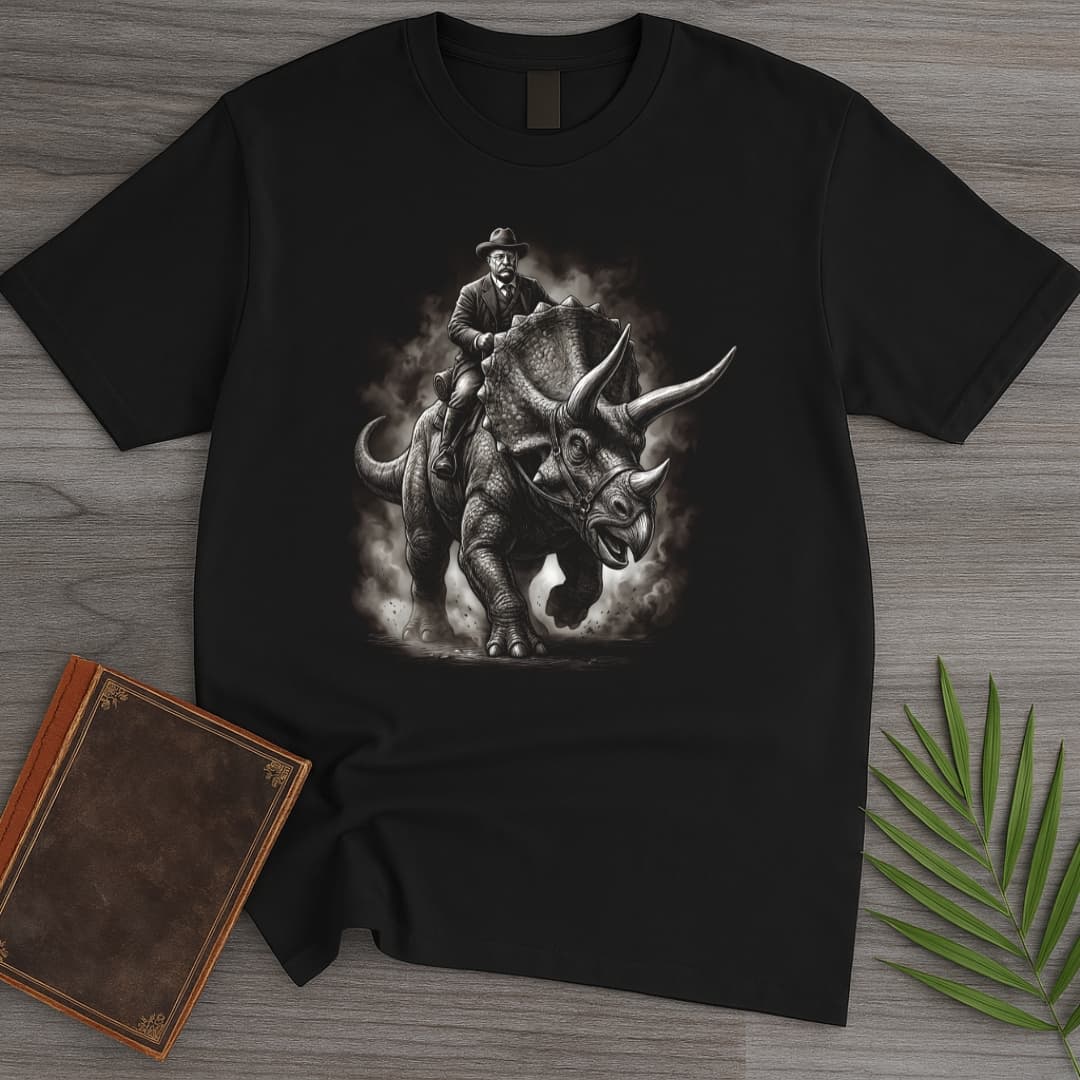 T-Shirt Black / S Americas 250th Dauntless Roosevelt Triceratops T-Shirt