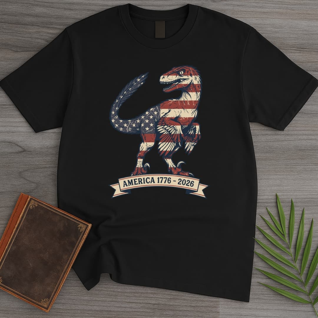T-Shirt Black / S Americas 250th Liberty Talon Deinonychus T-Shirt