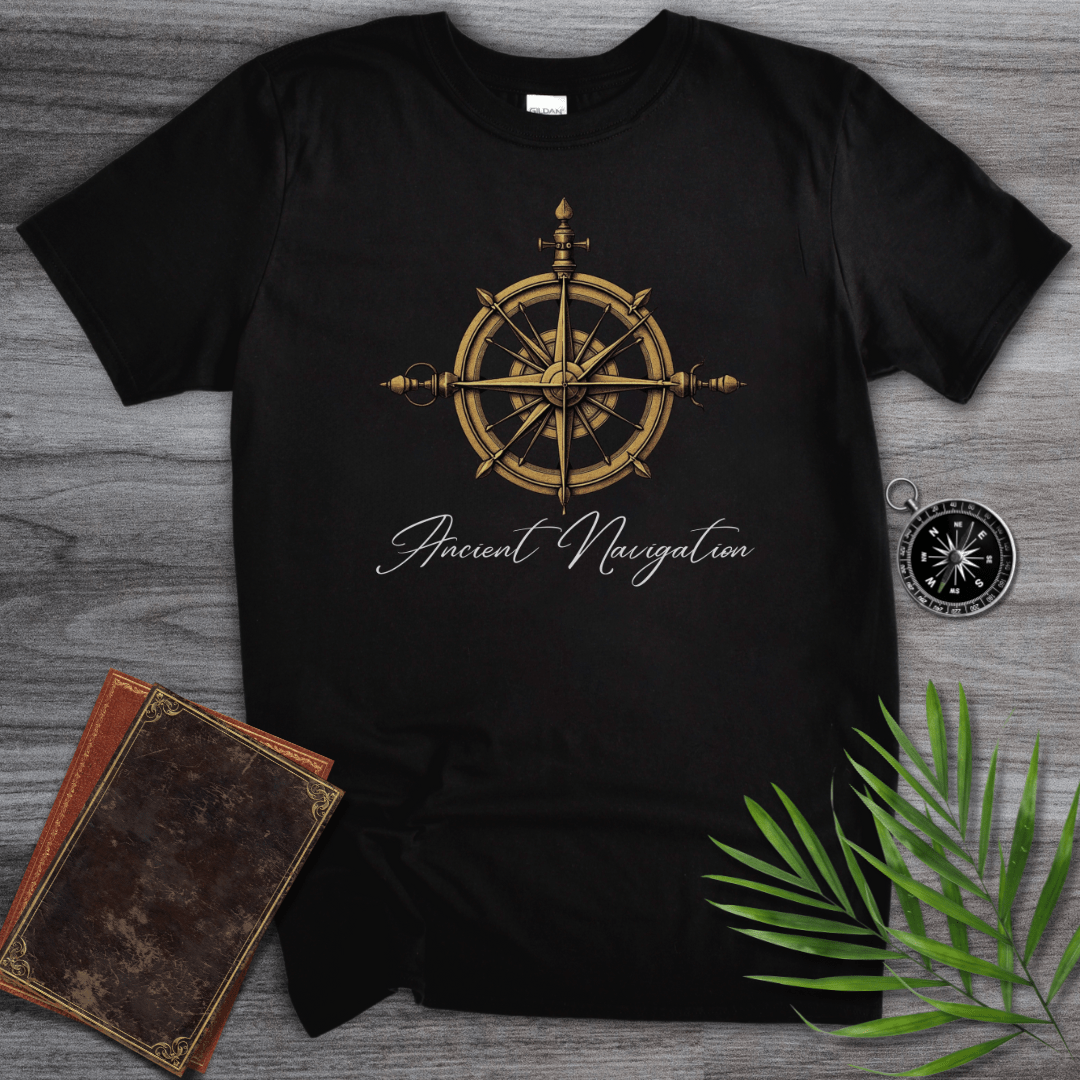 T-Shirt Black / S Ancient Navigation Compass T-Shirt